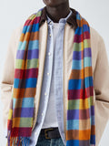 John Lewis cashmink scarf buffalo check multi 34x180cm - British product