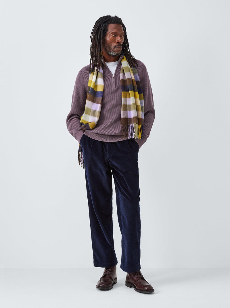 John Lewis cashmink buffalo check scarf 34x180cm - British product