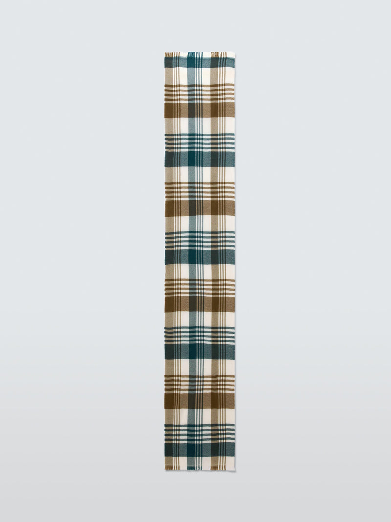 John Lewis check wool scarf 57x180cm (British brand)