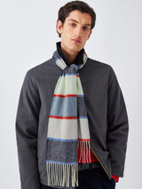 John Lewis John Lewis Striped Cashmink Scarf, Multi- Buy online at McGrocer