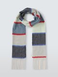 John Lewis Striped Cashmink Scarf Multi - British product