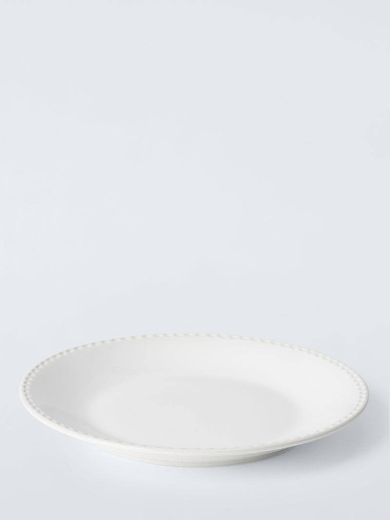 John Lewis Heath stoneware side plate 21cm white, UK version