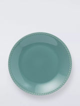 John Lewis John Lewis x Sanderson Heath Stoneware Side Plate, 21cm, Teal- Buy online at McGrocer