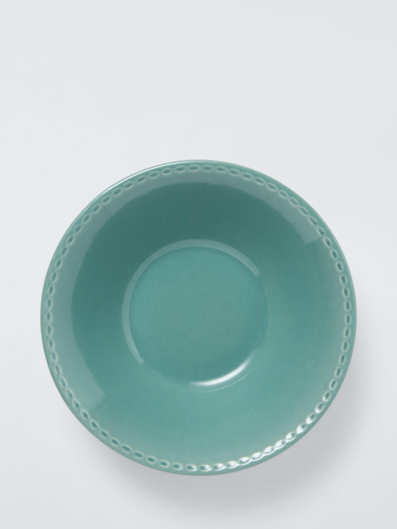 John Lewis Sanderson Heath stoneware cereal bowl 17cm teal (British brand)