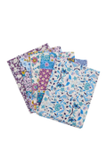 Liberty Fabrics Tudor Patchwork fat quarter fabric pack of 5 (British brand)
