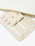 WOLF jewellery pouch set of 3 in white navy tangerine (British brand)