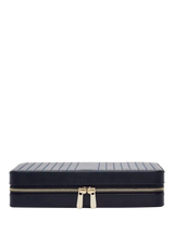 John Lewis WOLF Maria Quilted Leather Zip Large Jewellery Case- Buy online at McGrocer