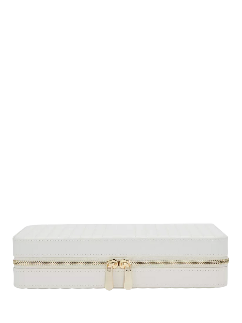 WOLF Maria Quilted Leather Zip Large Jewellery Case