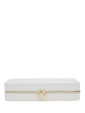 WOLF Maria Quilted Leather Zip Large Jewellery Case