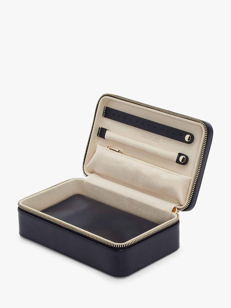WOLF Maria leather zipped jewel case medium, UK version