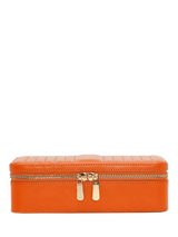 John Lewis WOLF Maria Quilted Leather Zip Medium Jewellery Case- Buy online at McGrocer