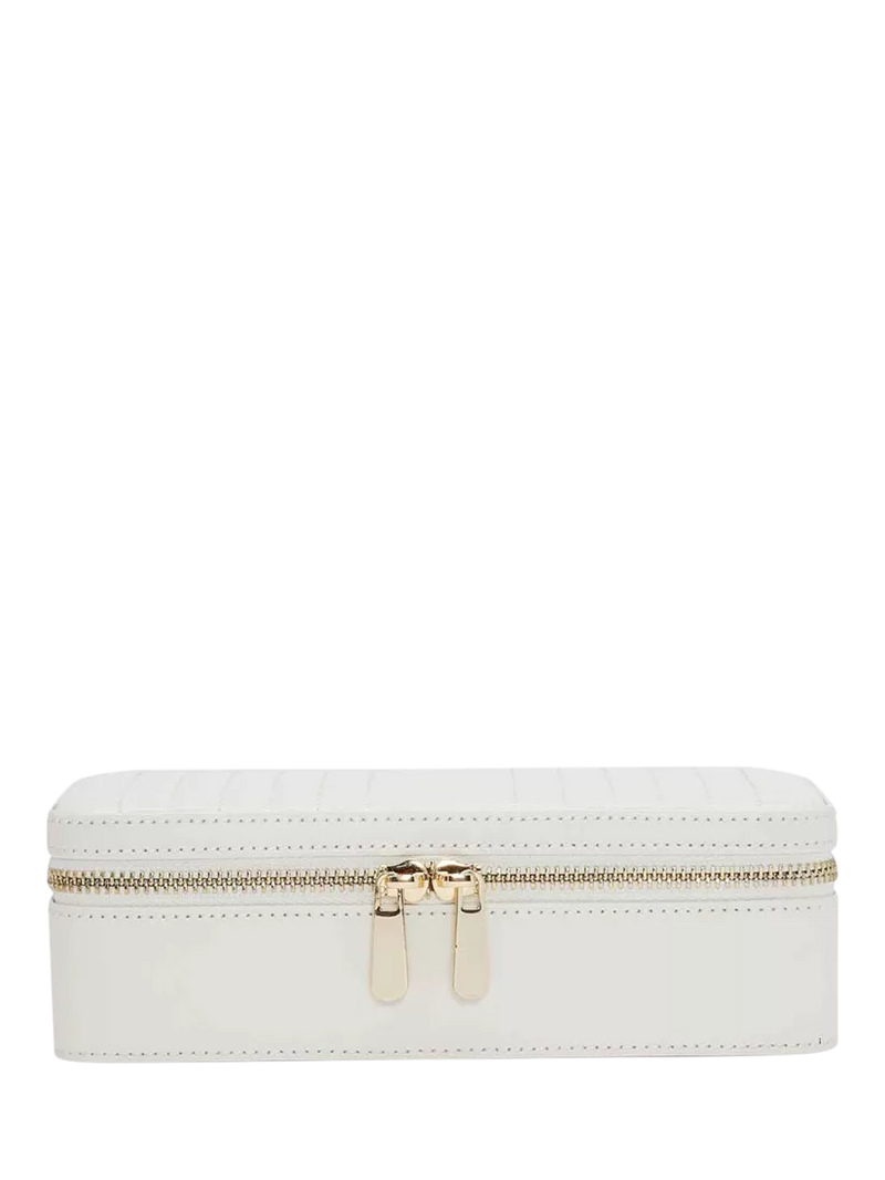 WOLF Maria Quilted Leather Zip Medium Jewellery Case
