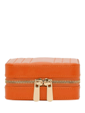 WOLF Maria leather zip jewel case in tangerine, UK version