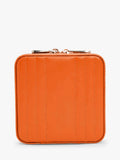 WOLF Maria leather zip jewel case in tangerine, UK version