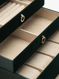 WOLF Zoe jewellery box in velvet, large - British product