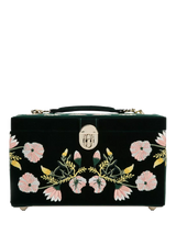 John Lewis WOLF Zoe Velvet Jewellery Box Medium- Buy online at McGrocer