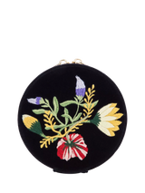 John Lewis WOLF Zoe Velvet Round Travel Jewellery Case- Buy online at McGrocer