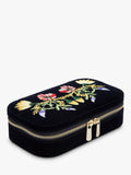 WOLF Zoe velvet rectangular travel jewellery case, UK version