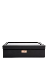 John Lewis WOLF Axis Vegan Leather 10 Piece Watch Box- Buy online at McGrocer