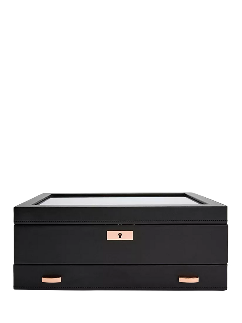 WOLF Axis watch box 10 piece copper vegan leather (British brand)
