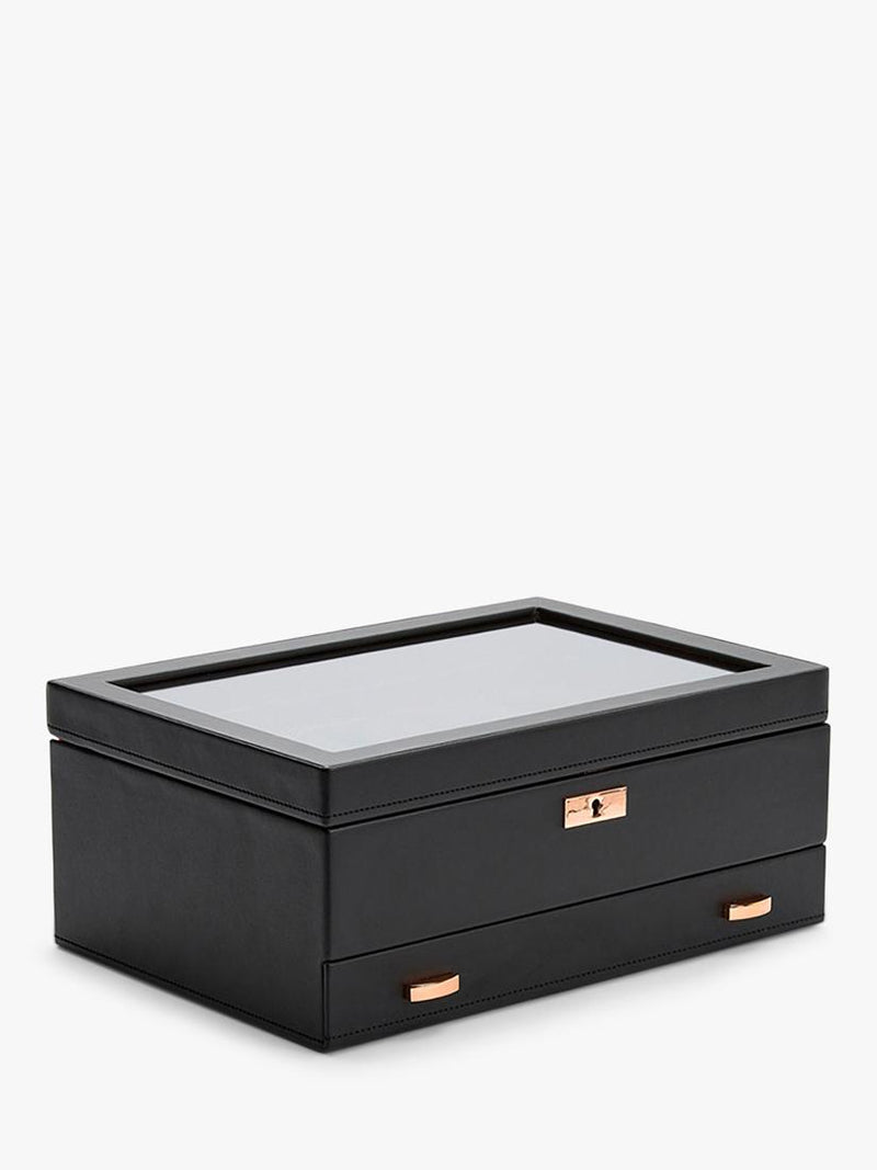 WOLF Axis watch box 10 piece copper vegan leather (British brand)