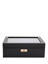 John Lewis WOLF Axis Vegan Leather 8 Piece Watch Box- Buy online at McGrocer