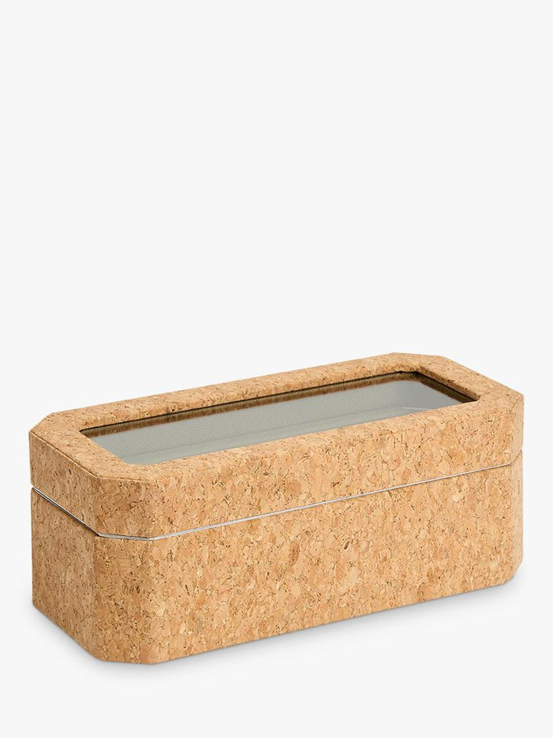 WOLF Cortica cork watch box natural - British product