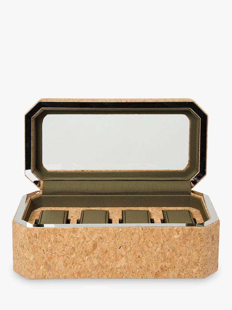 WOLF Cortica cork watch box natural - British product