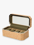 WOLF Cortica cork watch box natural - British product