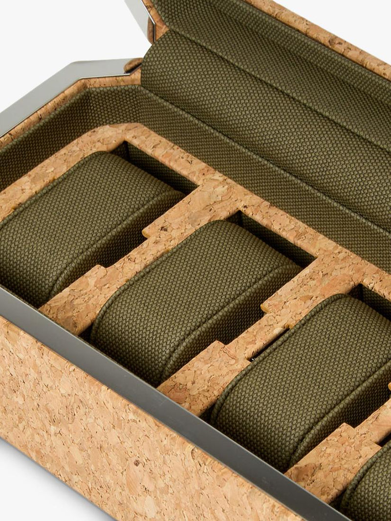 WOLF Cortica cork watch box natural - British product
