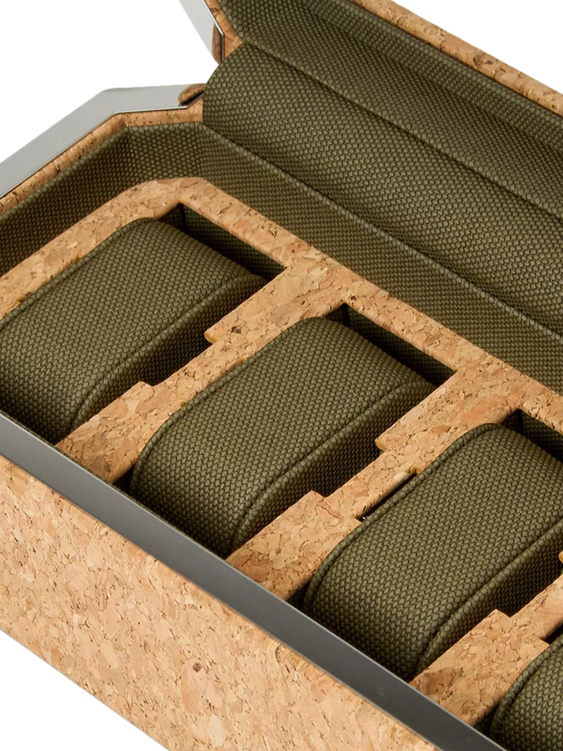 WOLF Cortica cork watch box natural - British product
