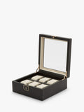 WOLF Palermo leather 6 piece watch box (British brand)