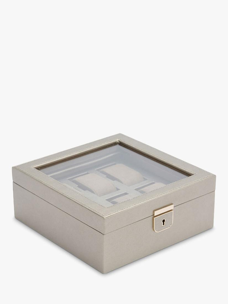 WOLF Palermo 6 piece leather watch box - British product