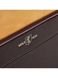 WOLF vegan leather watch and jewellery box chestnut, imported from the UK