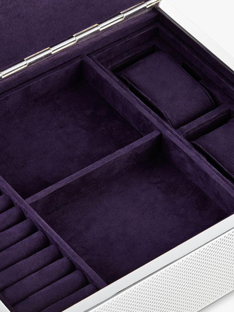 WOLF silver-plated watch and jewellery box, UK version