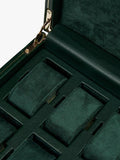 WOLF vegan leather green watch box 10 piece, imported from the UK