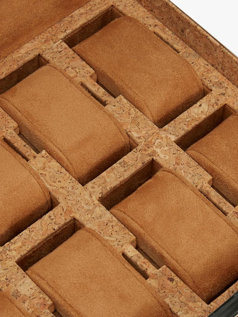 WOLF cork watch box 8 compartments natural cork (British brand)