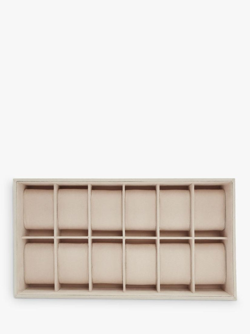 WOLF watch tray insert beige 12 piece (British brand)