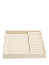 John Lewis WOLF Vault Multi-Compartment and Ring Half Tray Insert Beige- Buy online at McGrocer