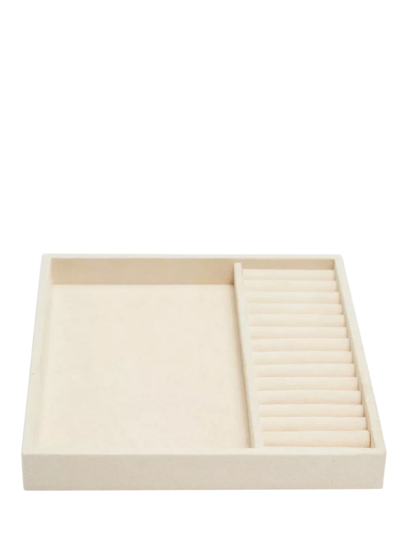 WOLF beige vault insert with ring rolls and compartment - British product