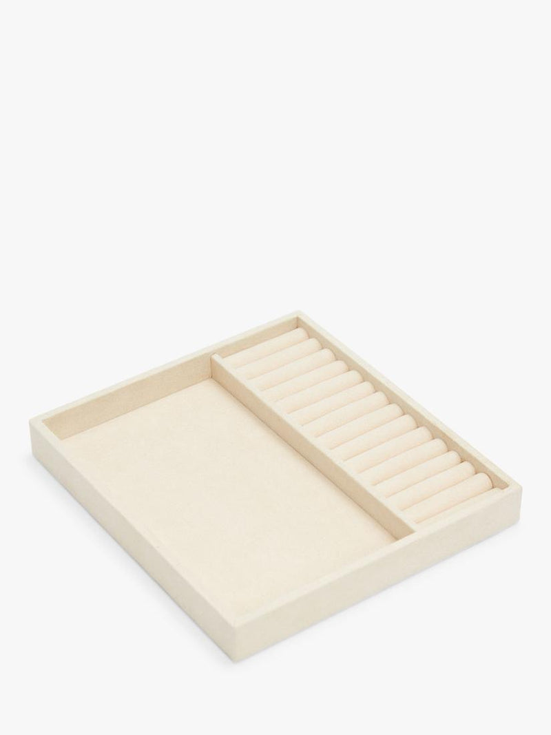 WOLF beige vault insert with ring rolls and compartment - British product