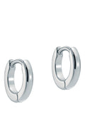 Ted Baker Crisete Logo Hoop Earrings silver tone - British product