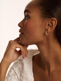 Ted Baker pearl huggie earrings gold, imported from the UK