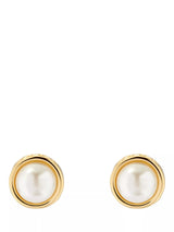 John Lewis Ted Baker Sinaa Pearl Stud Earrings, Gold- Buy online at McGrocer