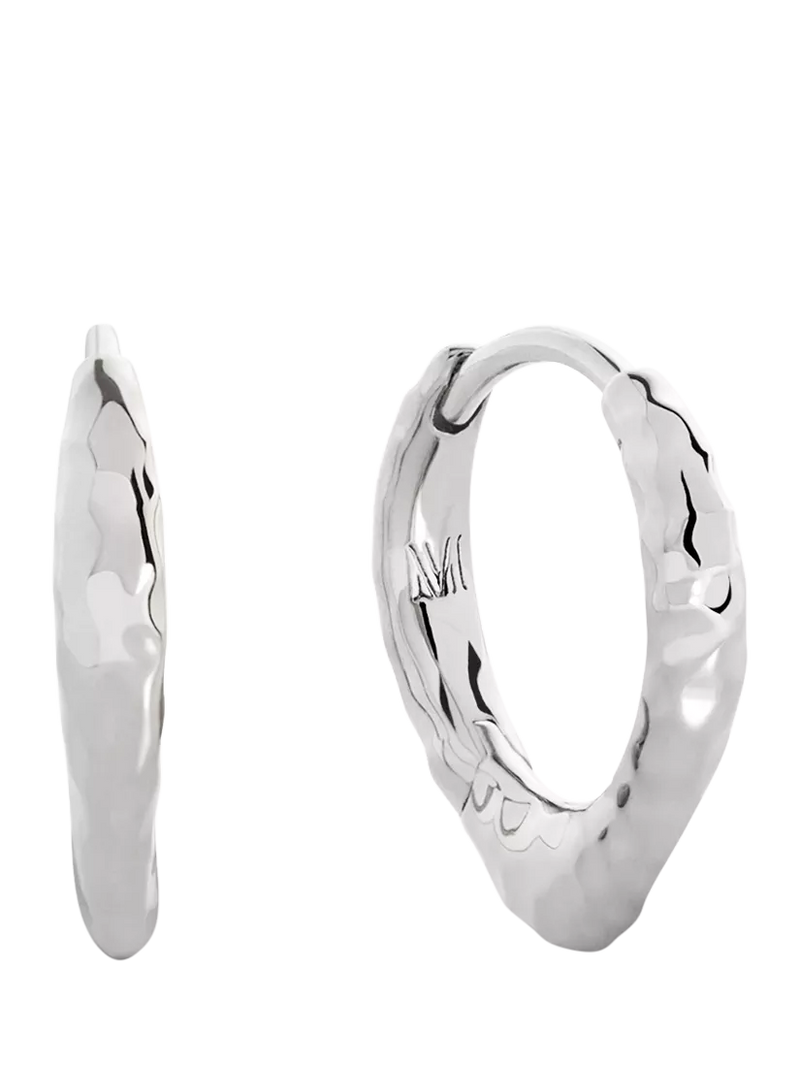 Monica Vinader MV Siren Tapered Huggie Earrings