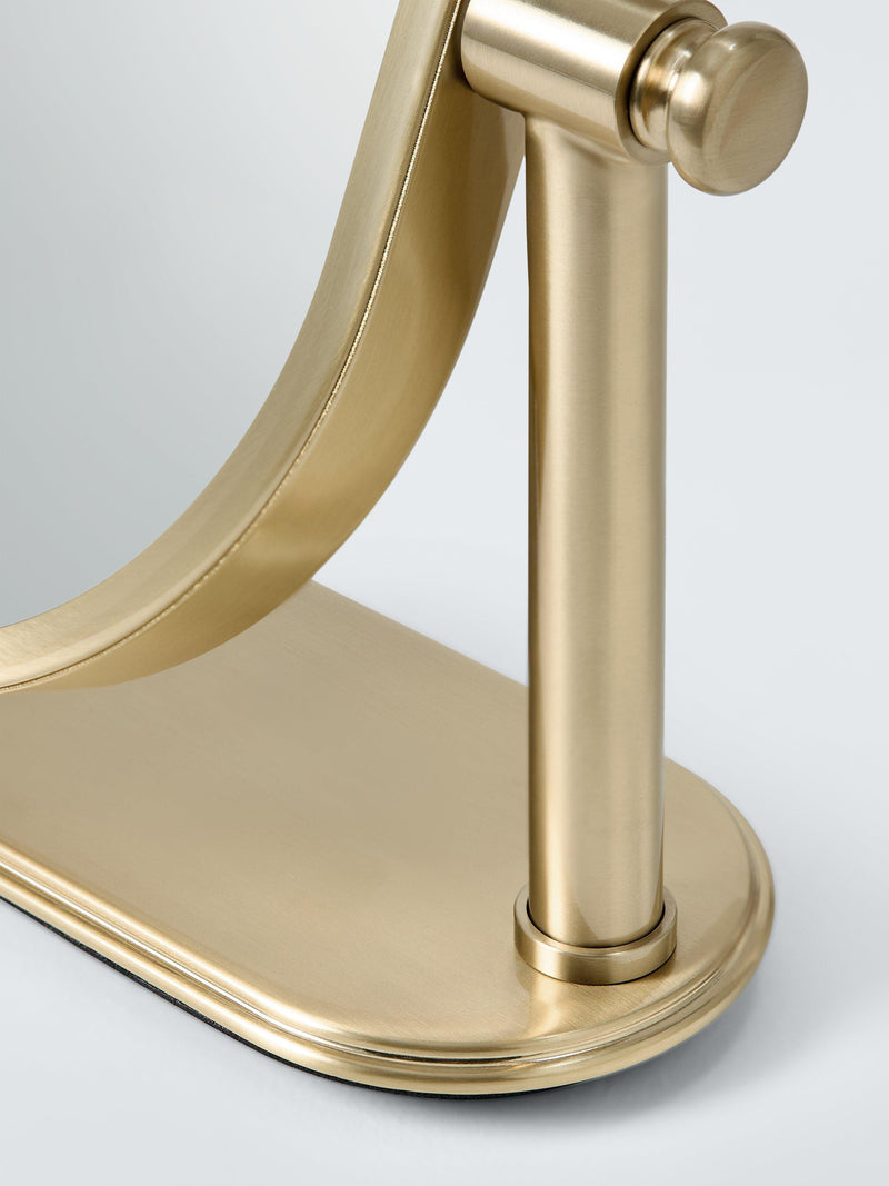 John Lewis Heritage Pedestal Swivel Mirror brass effect freestanding - British product