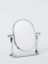 John Lewis John Lewis Heritage Freestanding Oval Mirror Chrome- Buy online at McGrocer