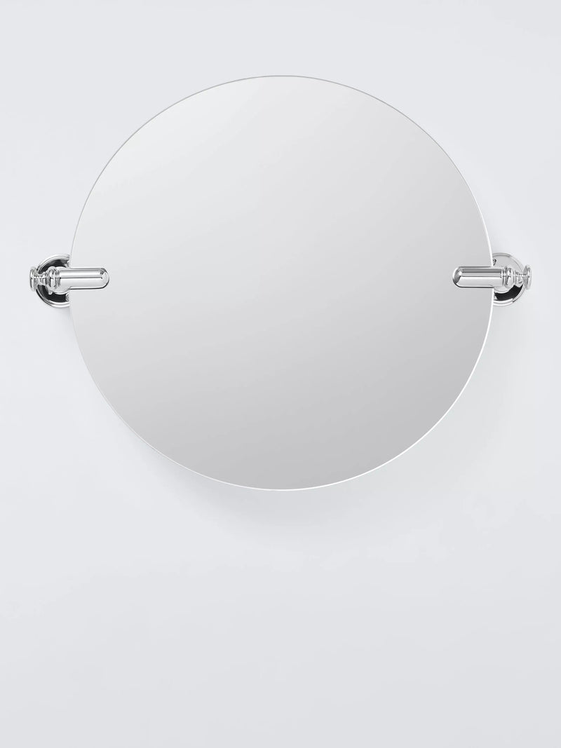 John Lewis Legacy bathroom mirror white chrome round (British brand)