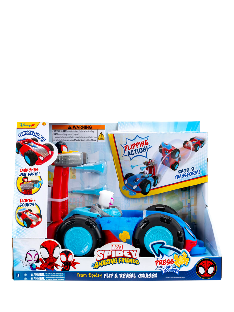 Spidey And His Amazing Friends Flip & Reveal Cruiser, UK version