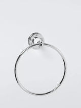 John Lewis John Lewis Legacy Towel Ring, White/Chrome- Buy online at McGrocer